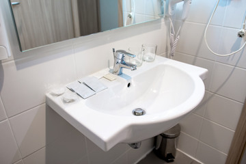 washbasin in the hotel