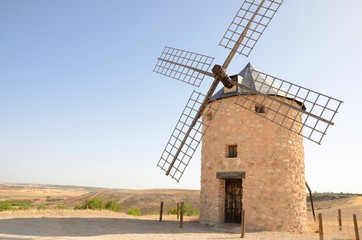 Fototapeta na wymiar Windmill in Spanish village