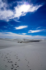 Amazing Alkafi Flat Trail hike in White Sands National Park, New Mexico, Unites States