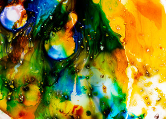 watercolors in water - an aquarelle texture