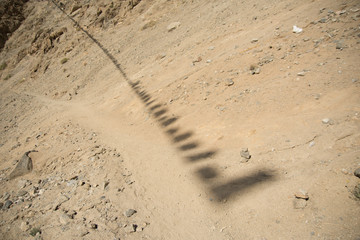 City of leh, ladakh in the indian himalayas