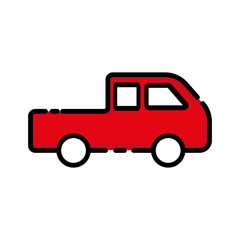 Car flat icon. Design template vector