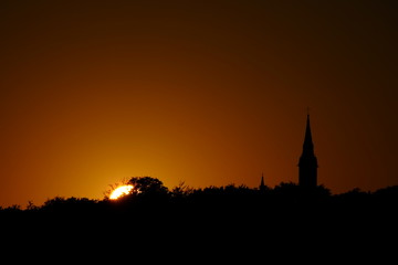 Fototapeta premium sonnenuntergeng