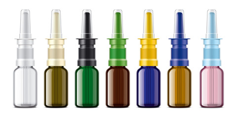 Obraz premium Set of Sprayer colored bottles