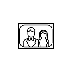 picture line icon. Elements of wedding illustration icons. Signs, symbols can be used for web, logo, mobile app, UI, UX
