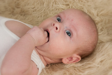 smile knitted baby child cute newborn