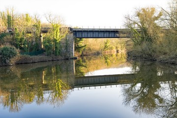 Fototapeta premium 2020 vision on Sprotbrough Flash, Doncaster, South Yorkshire.