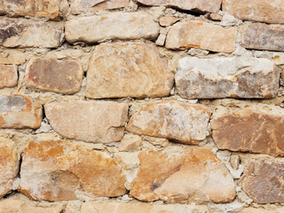 Background of old red stone. Caucasus