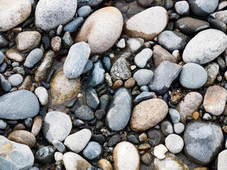Background with large and small stones
