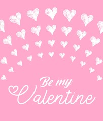  Valentine's day gift cart with be my valentine text. Love related items. Home decoration printable.