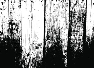 Wooden planks overlay texture. Shabby chic background. Easy to edit vector wood texture backdrop. Grunge Vector Illustration. Texture effect. Black isolated on white background. EPS10.
