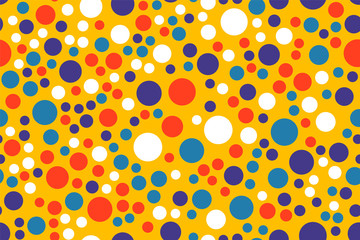 Colorful geometric pattern vector isolated. Seamless wallpaper