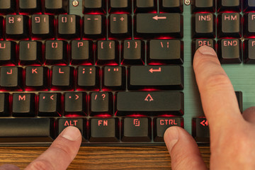 control alt delete on keyboard