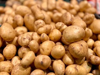 raw young potatoes
