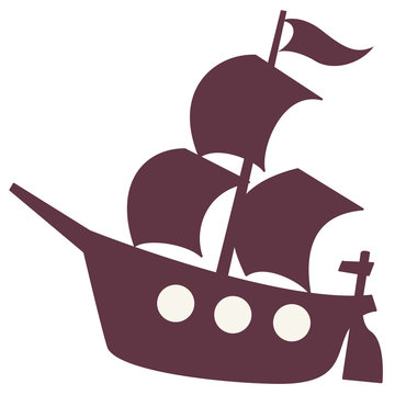 pirate ship silouette