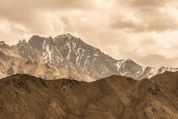 Himalaya mountains in Kardung- La, Ladakh, India
