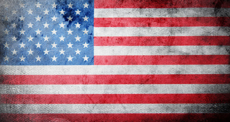 Fototapeta premium Flag of USA grunge background