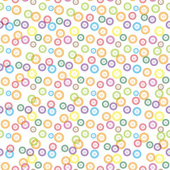 Seamless background with colorful buttons. EPS 10 vector illustration.