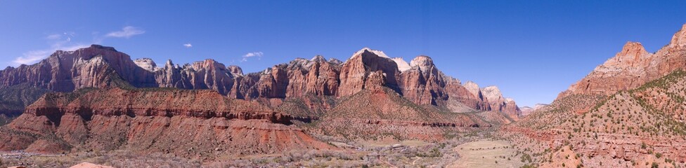 Panoramic Shot of Zion National Park, Utah