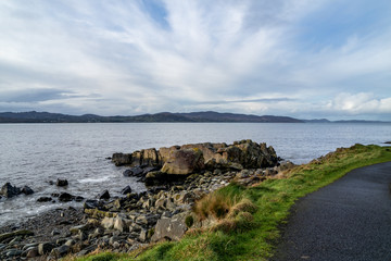 Coastal path between Buncrana in County Donegal and the life boat Station