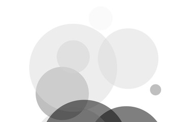 Abstract grey circles illustration background