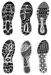  prints of shoes vector