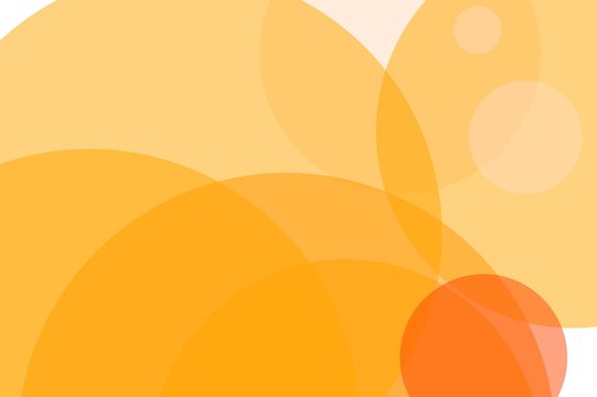 Abstract Orange Circles Illustration Background