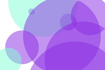 Abstract violet green circles illustration background