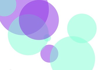 Abstract violet green circles illustration background