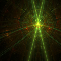 Abstract Computer generated Fractal design. A fractal is a never-ending pattern. Fractals are infinitely complex patterns that are self-similar across different scales. 2d rendering