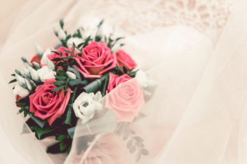 wedding bouquet of roses