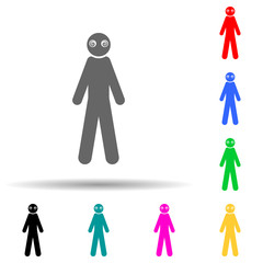 Super power, hypnosis multi color style icon. Simple glyph, flat vector of special human powerful icons for ui and ux, website or mobile application