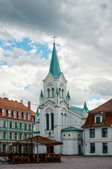 Obraz premium Riga Virgin of Anguish Roman Catholic Church. Riga. Latvia. July 2019