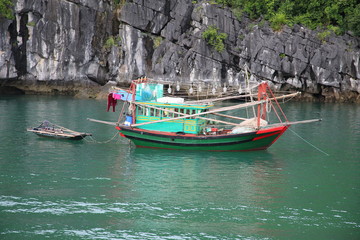 Naklejka na ściany i meble Fishing Boat Vietnam