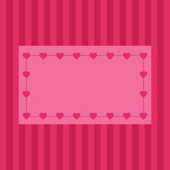 Pink heart background with empty place for text, greeting card for Valentine's day, wedding, mother's day, copy space