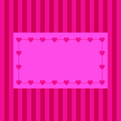 Pink heart background with empty place for text, greeting card for Valentine's day, wedding, mother's day, copy space
