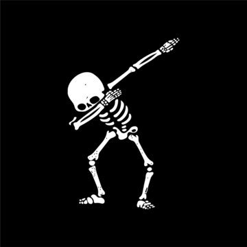 Skeleton doing dab - VECTOR
