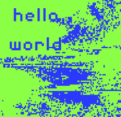 Fototapeta premium Abstract webpunk and vaporwave style background with pixelated glitched screen. Generative computer art.