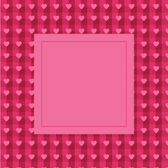Pink heart background with empty place for text, greeting card for Valentine's day, wedding, mother's day, copy space