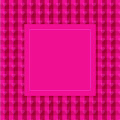 Pink heart background with empty place for text, greeting card for Valentine's day, wedding, mother's day, copy space
