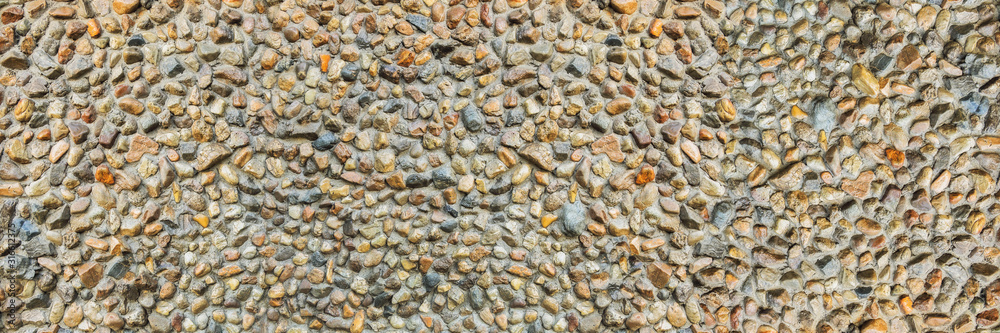 Poster pebble in cement texture for pattern and background