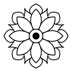Ethnic Mandala Ornament. Arabic, Pakistan, Moroccan, Turkish, Indian, Spain motifs