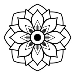 Ethnic Mandala Ornament. Arabic, Pakistan, Moroccan, Turkish, Indian, Spain motifs