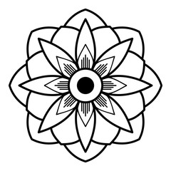 Ethnic Mandala Ornament. Arabic, Pakistan, Moroccan, Turkish, Indian, Spain motifs