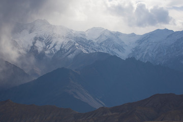 Naklejka na ściany i meble Mountain landscape in Ladakh, India