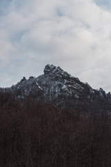 mountains in winter