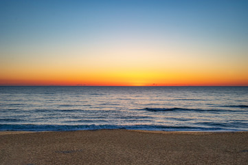 Sunrise over the ocean