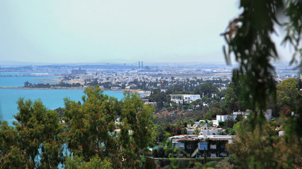 Tunisia. Top view of the city of Hammamet