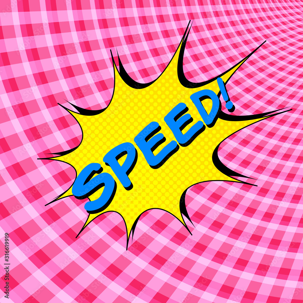 Wall mural Comic speed colorful background