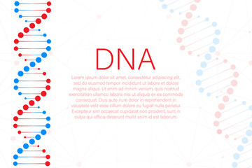 DNA strand symbol. DNA genetics. vector stock illustration.